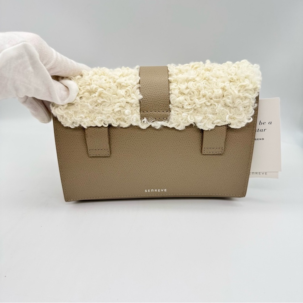 Senreve Apres Aria Tan Leather & Faux Shearling Crossbody/Belt Bag Nwt — image 4 of 8